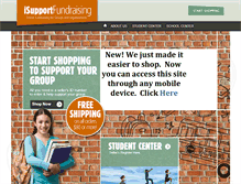 Tablet Screenshot of isupportfundraising.com